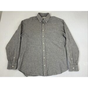Taylor Stitch Blue Sky Linen Jack Shirt Men 44 XL Gray Button Down Beach Office